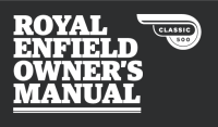 Royal Enfield Classic 500 - Owners Manual 2016